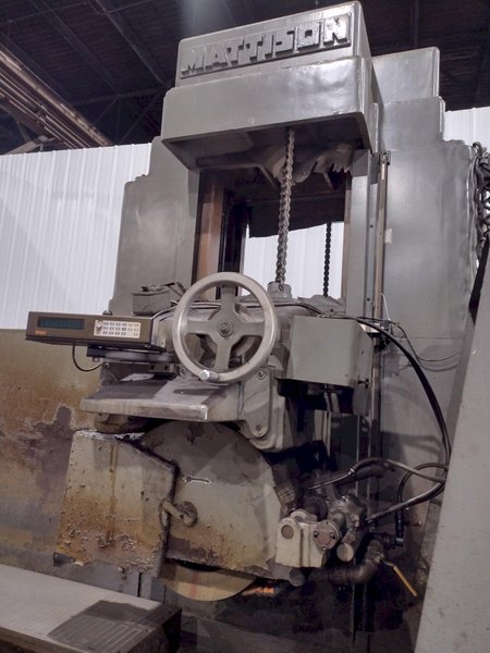 18&quot; X 120&quot; MATTISON HYDRAULIC SURFACE GRINDER: STOCK #20590