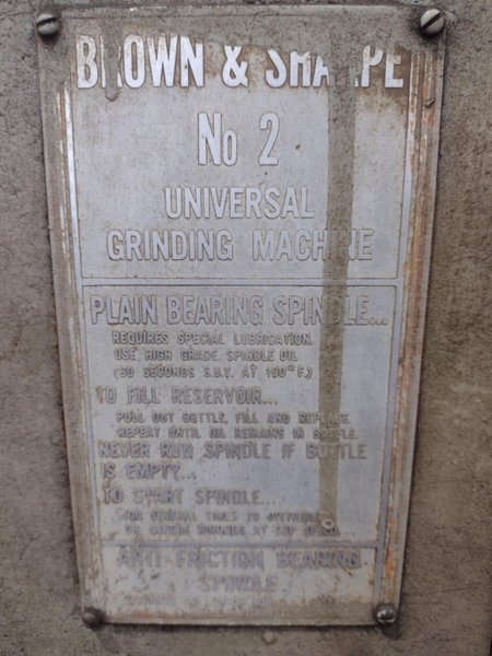 14&quot; X 30&quot; BROWN &amp; SHARPE #2 CYLINDRICAL GRINDER, 14&quot; WHEEL: STOCK #23152