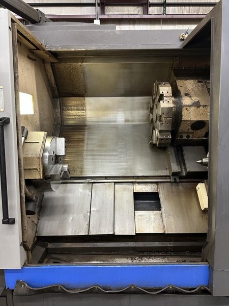 Hwacheon Hi-Tech 550B CNC Lathe, 2013 – 18″ Chuck, Tailstock, Chip Conveyor, Tool Presetter