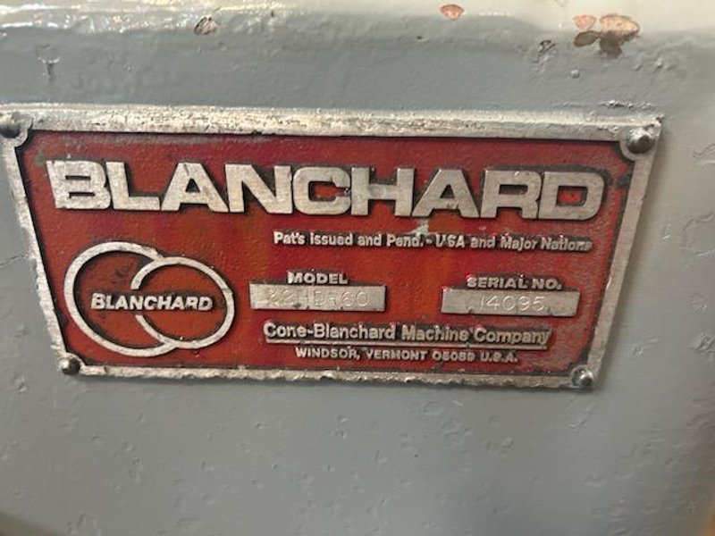 Blanchard #32HD-60, 200 HP, 60" Geared Head Vertical Spindle Rotary Surface Grinder, 73', Certified