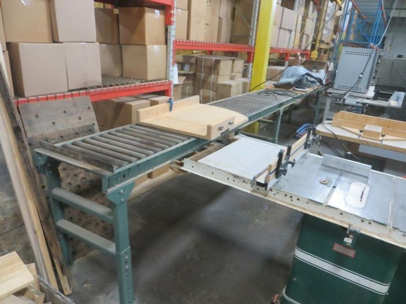 Hytrol Roller Conveyor Tables - (4) 10&#039; Long x 2&#039; Wide, Adjustable Height- Auction Item