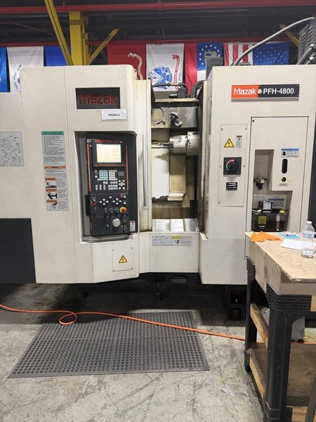 Mazak PFH-4800 Horizontal Machining Center, 2005 – Chip Conveyor, Full 4th Axis