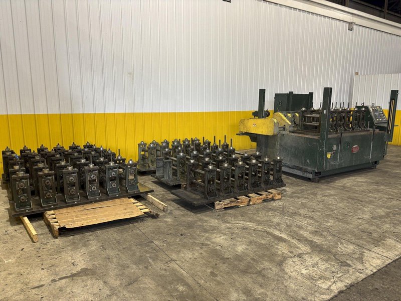 6 STAND X 2&quot; YODER MODEL Q-150 U JOINT DRIVE RAFTED ROLLFORMER, W/ 7 RAFTS &amp; 42  STANDS: STOCK #22634