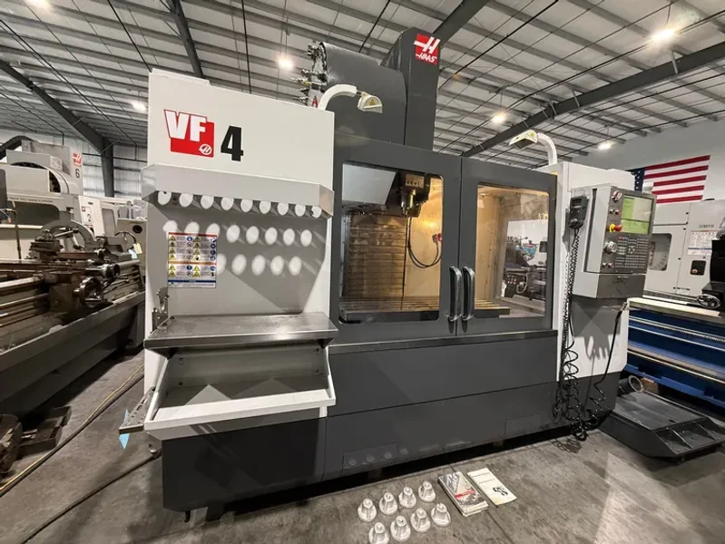 HAAS VF-4 CNC Vertical Machining Center 2013’ Wired 4th &amp; 5th USA # 7697