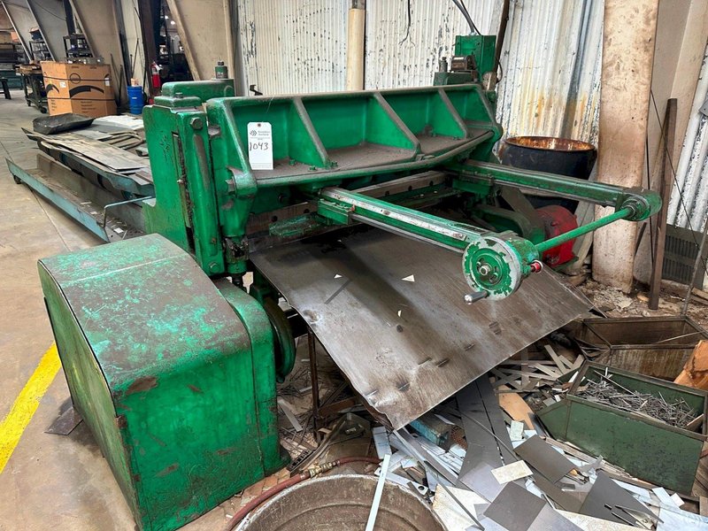 4' X 10 GA WYSONG MODEL #1048 P21 10 GAUGE X 48" MECHANICAL POWER SQUARING SHEAR : YOBRO 26147