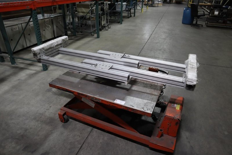 Presto Electric Lift Cart - Portable, 36&quot; x 48&quot; Platform, 1,500# Cap, 12 Volt Battery, Charger- Auction Item