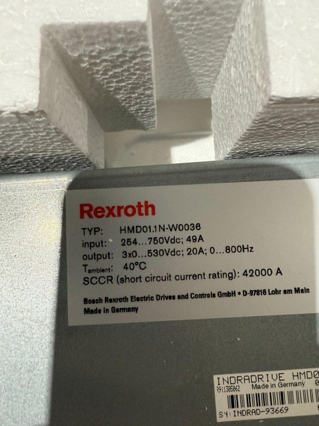 REXROTH INDRADRIVE HMD01.1N-W0036 DRIVE  NEW WITH BOX