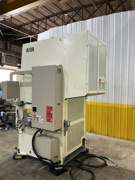 88 TON AIDA MODEL #DSF-N1-800 GAP FRAME PRESS 6.3” STROKE &amp; PA SERVO COIL FEED LINE: YOBRO #25102