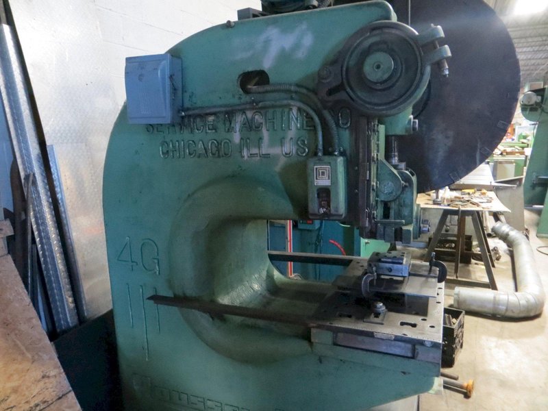 40 Ton Used Rousselle Gap Frame Mechanical Clutch Press Model 4G