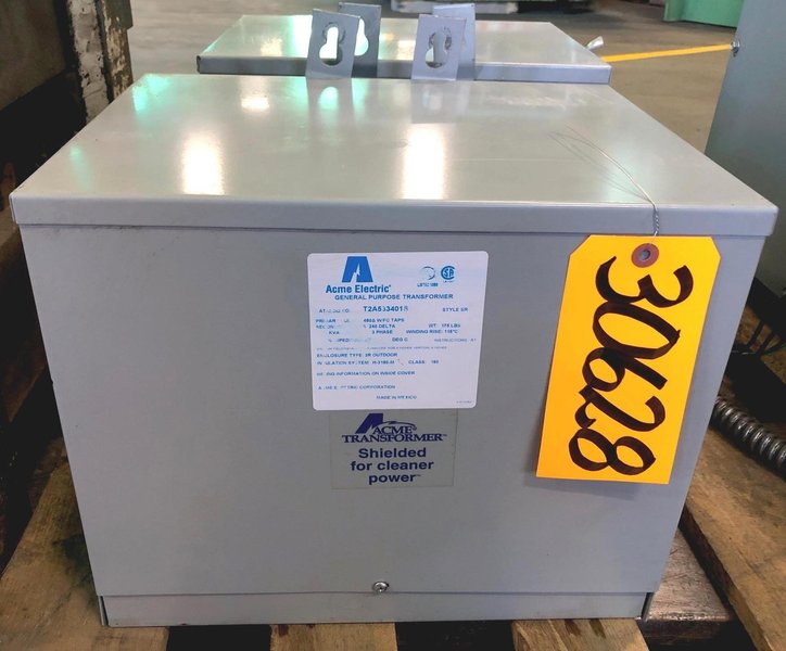 9 KVA Acme Transformer T2A533401S, 480/240, 3 Phase