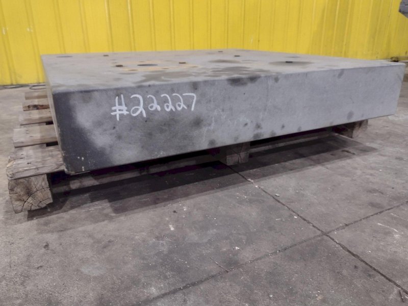 48&quot; X 48&quot; X 8&quot; BLACK GRANITE TABLE: STOCK #22227
