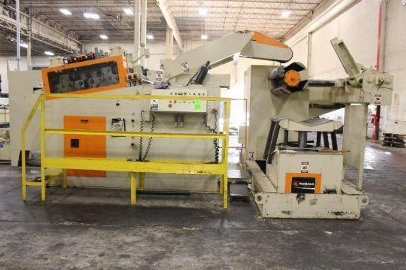 25,000 lbs. x 30&quot; wide Feed Lease High Strength Steel Coil Feed Line For Sale, Year 2013