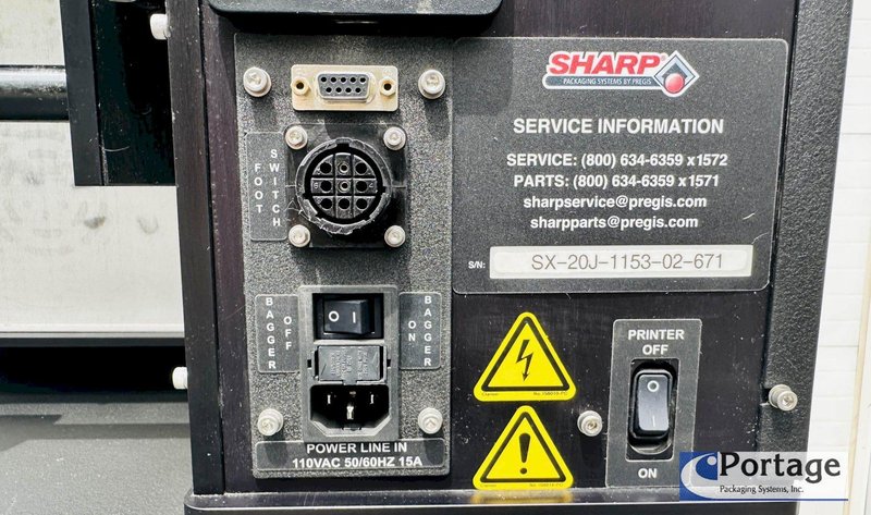 Sharp Packaging Systems  |  SX Tabletop Bagger w/Black Stand / Table INCLUDED