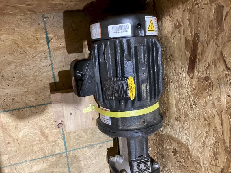 GRUNDFOS CRN19AFGJ-C-E PUMP W/ BALDOR 84Z04053 SUPER-E MOTOR USED