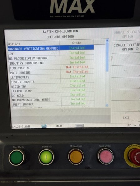 Hurco VM-20i VMC, 2014 – WinMax CNC Software, Chip Auger