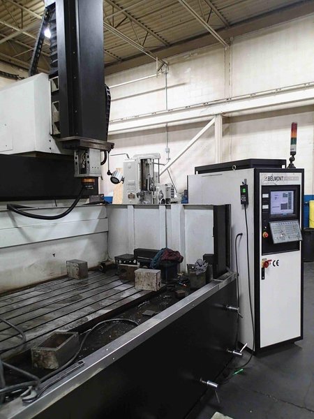 Belmont MX-166W CNC Sinker EDM, 2014 – 200 Amp, 8 ATC, 51″ x 28″ Table, C-Axis