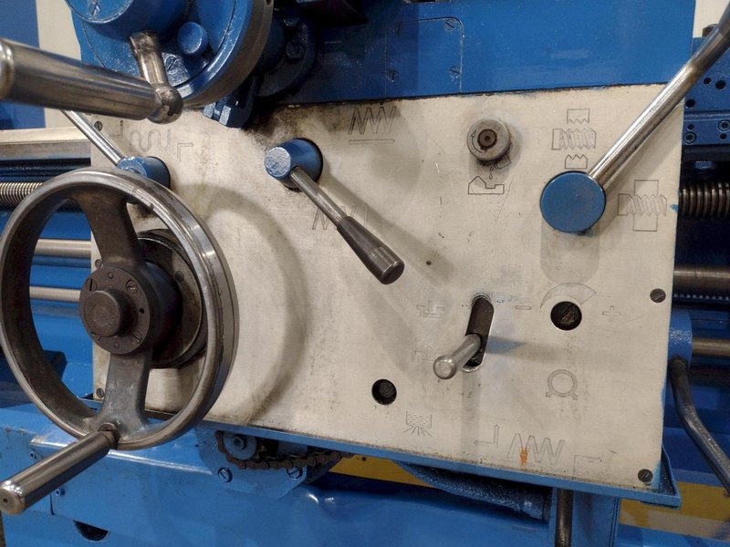 24&quot; X 132&quot; TOOLMEX MODEL #TUR-560 INDUSTRIAL ENGINE LATHE, 3.5&quot; HOLE: STOCK #21266