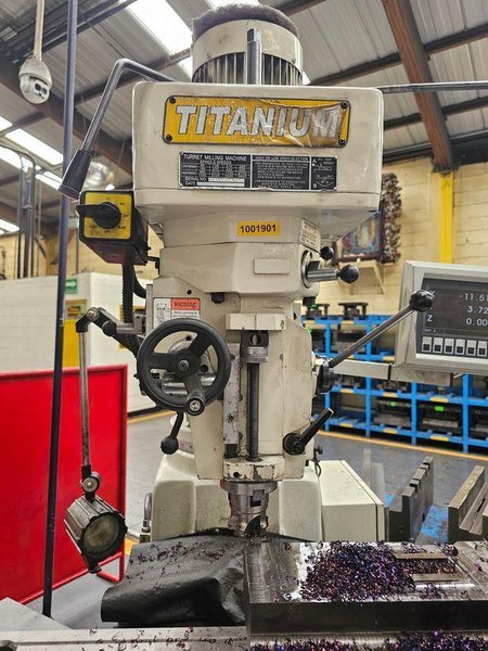 2023 TITANIUM TM-5SDR0 CNC Knee Miller - Precision Vertical Milling