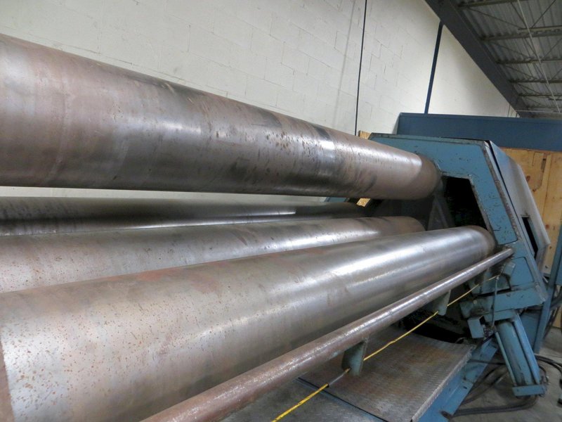 5/8" X  10 FT. BERTSCH 4-Roll Double Pinch Hydraulic Plate Bending Roll Model 11