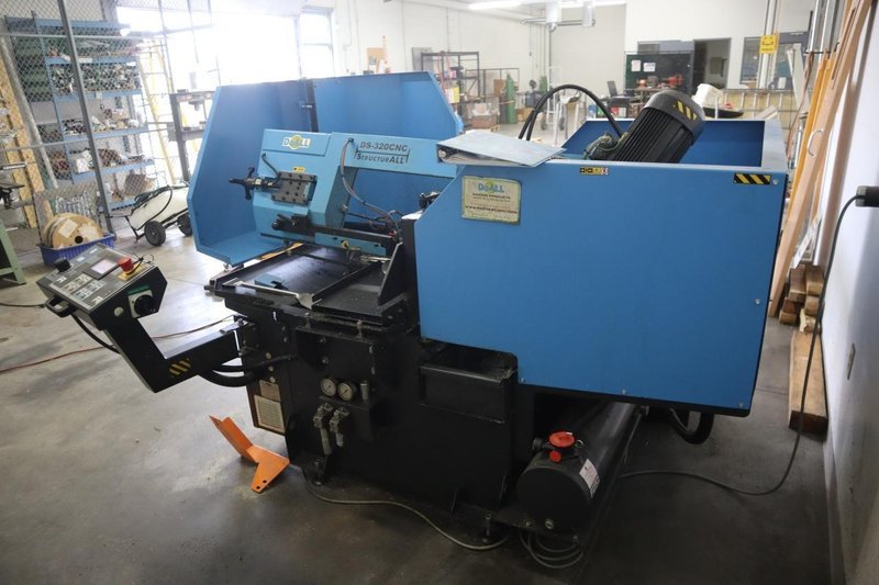 DoAll S-320CNC Structurall Programmable Horizontal Band Saw, Mitering to 60 Degrees, 11.75" Max Cut Diameter - NEW 2019- Auction Item
