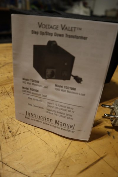 Voltage Valet Step TGC1000 - UP/DOWN Voltage Transformer 1000W - Auction Item