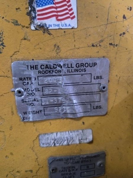 10 TON CALDWELL C-HOOK: YOBRO #25228