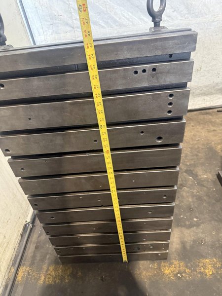 24" WIDE X 46" TALL X 24" DEEP T-SLOTTED ANGLE PLATE SET. STOCK # 0222526
