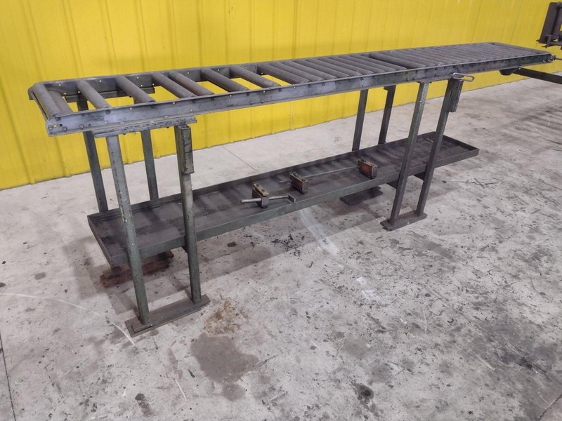 120&quot; LONG X 16&quot; WIDE X 39&quot; ROLLER CONVEYOR: STOCK #21840