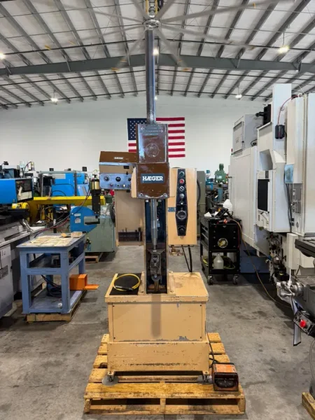 HAEGER HP6-B  6 Ton Hydraulic Insertion Press &amp; Autofeed Bowl USA #7676