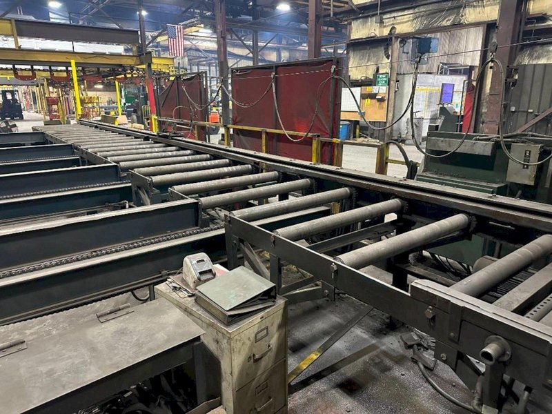 60&#039; X 42&quot; POWERED ROLLER CONVEYOR: STOCK #22909