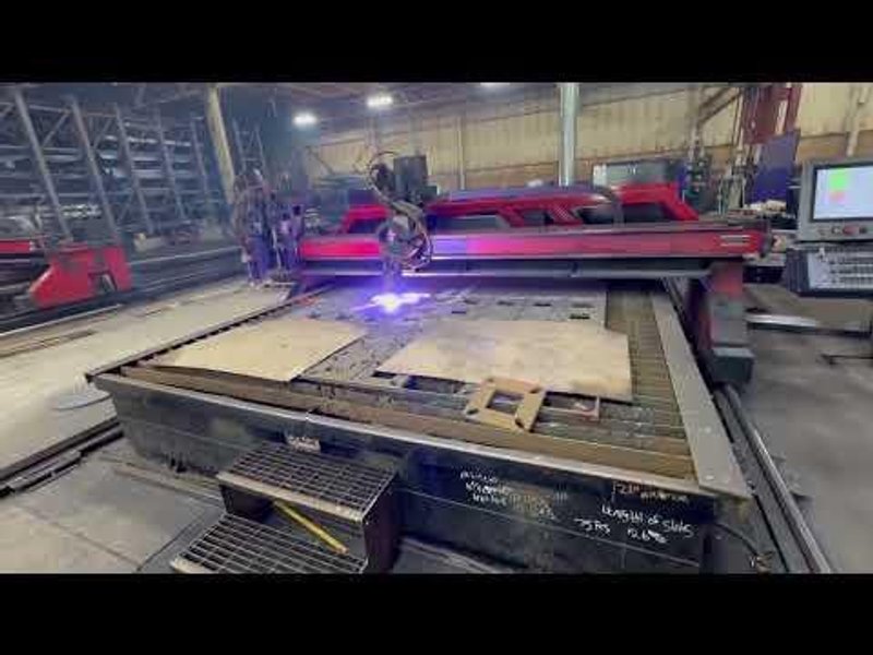 USED CSI COBRA BEVEL 10' X 24' DUAL 400 AMP PLASMA / OXY FUEL CNC CUTTING MACHINE WITH 1 BEVEL HEAD