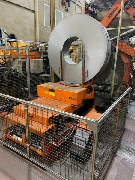 USED ARKU FEED / STRAIGHTEN "ZIGZAG" COIL LINE, Year: 2010