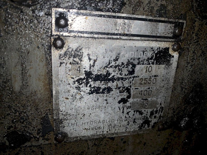 1000 TON HPM DOUBLE ACTION HYDRAULIC PRESS: STOCK #13468