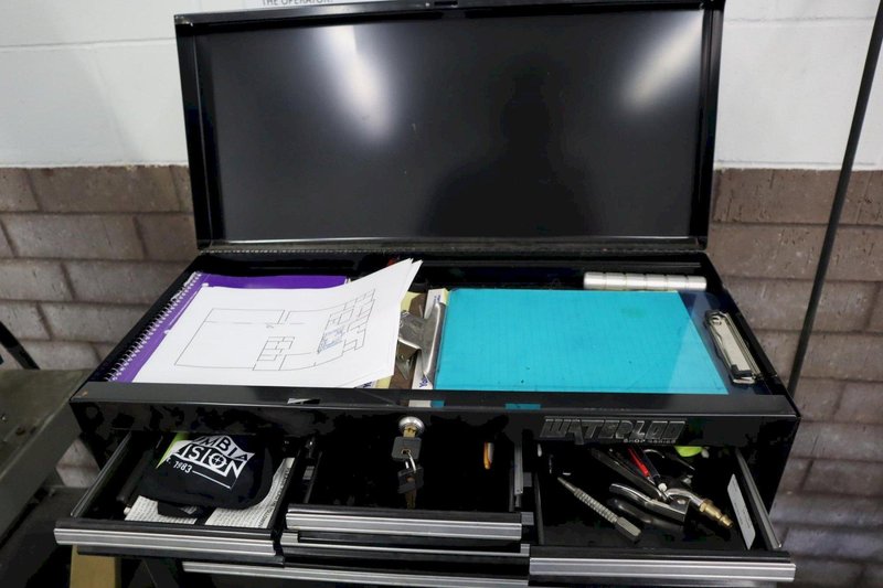 Waterloo Rolling Tool Chest with Top Box and assorted Contents- Auction Item