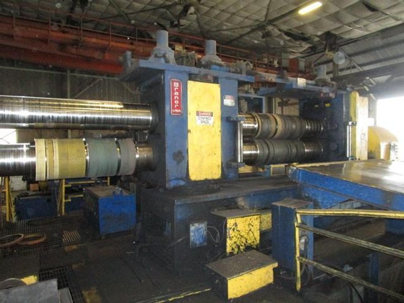 72" x 1/2" x 70,000# BRANER HEAVY GAUGE SLITTING LINE