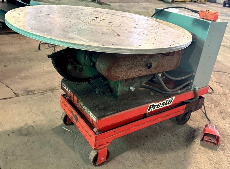 500 Lb. Welding Positioner, Power Rotation &amp; Tilt, 48" Dia. Tbl. 1 Phase