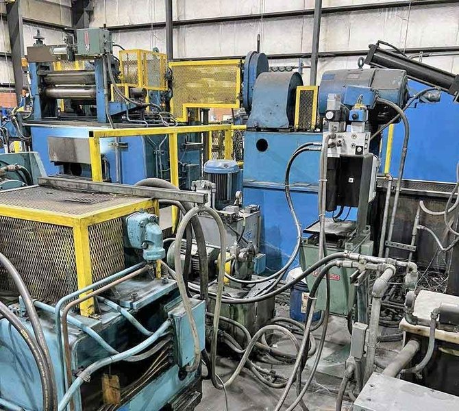 24" x 5.00" x 12,000# Stamco Slitting Line STOCK# 4041