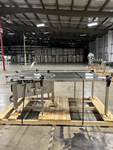 A.P.E.S. Explosion Proof Liquid Filling Line, 2021 – NEVER USED, Still on OEM Skidding