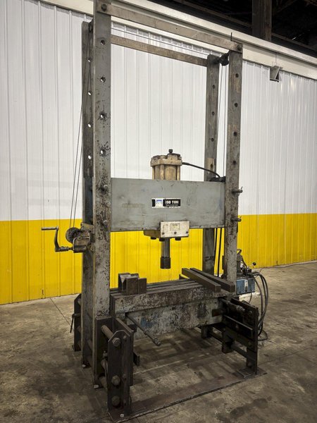 150 TON CAPACITY OTC SLIDING BED HYDRAULIC H-FRAME PRESS: STOCK #23492