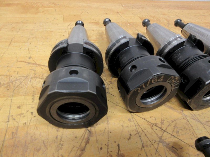 CAT40 Collet Type Tool Holders (7) Parlec 10SC3 SA100 Collet Type, (4) Command TG100 Collet Type- Auction Item