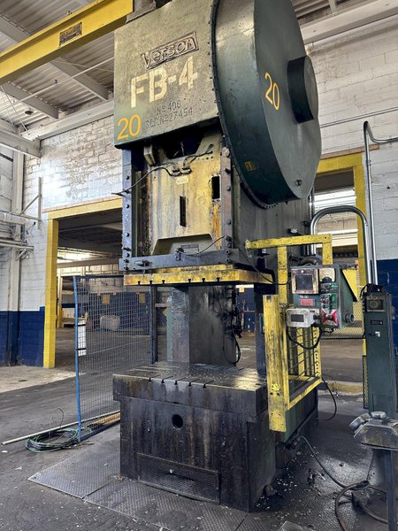 400 TON VERSON 400 GAP FRAME PUNCH PRESS.STOCK #0631222
