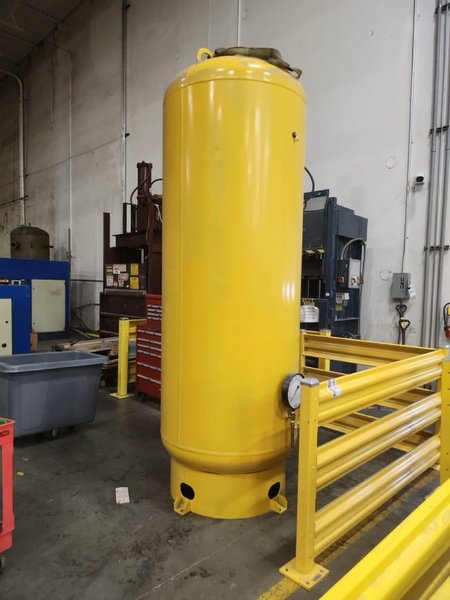 100 HP Quincy QGV-100 Variable Speed Air Compressor W/ Tank, 2006
