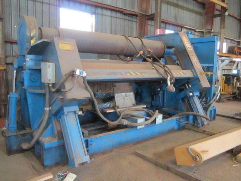 10' X 1-1/4" BERTSCH 4-ROLL INITIAL PINCH HYDRAULIC PLATE ROLL: STOCK #11803