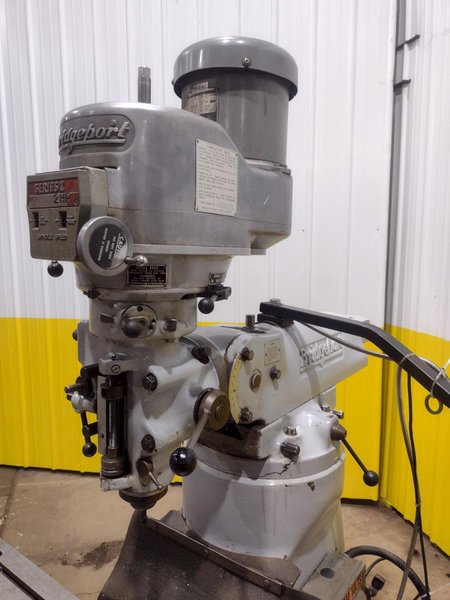 2 HP BRIDGEPORT SERIES 1 VARIABLE SPEED RAM STYLE KNEE MILL : STOCK #19924