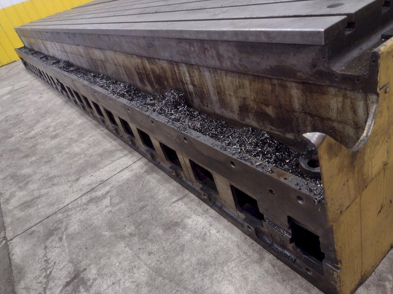 270” X 92” HEAVY DUTY T-SLOTTED SET-UP TABLE: STOCK #22996