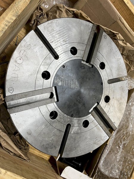 Seoam CAS-24 24" 3 Jaw CNC Power Chuck Closed A2-15 Spindle Nose VTL