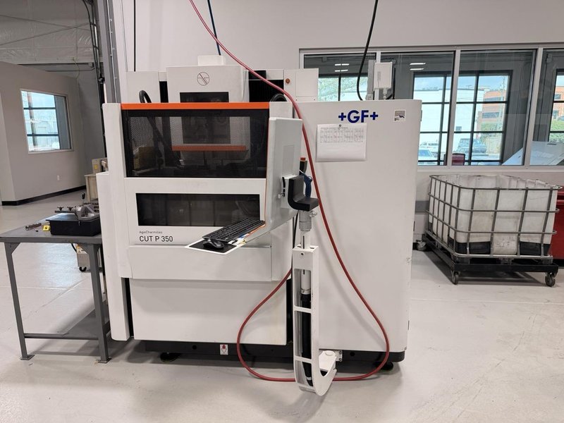 Agie Charmilles Cut P 350 Wire EDM, 2021 – 60Hz, Big Spool, Chopper, Chiller
