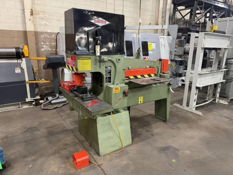 USED 70 TON KALAMAZOO METAL MUNCHER MM70A DUAL CYLINDER HYDRAULIC IRONWORKER