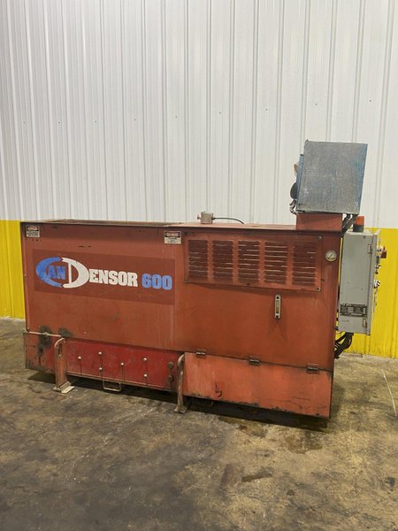25 HP CP MFG "CAN-DENSOR 600" HYDRAULIC METAL HORIZONTAL BALER: STOCK #16681