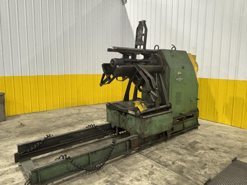 20,000 LBS X 36" LITTELL MOTORIZED COIL REEL UNCOILER &amp; COIL CAR: STOCK #22519